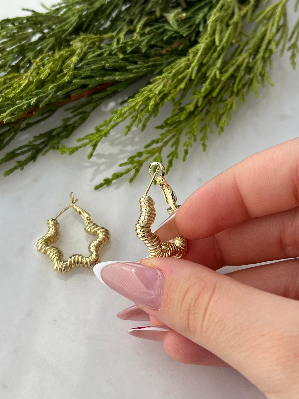Vip 14K Yıldız Küpe