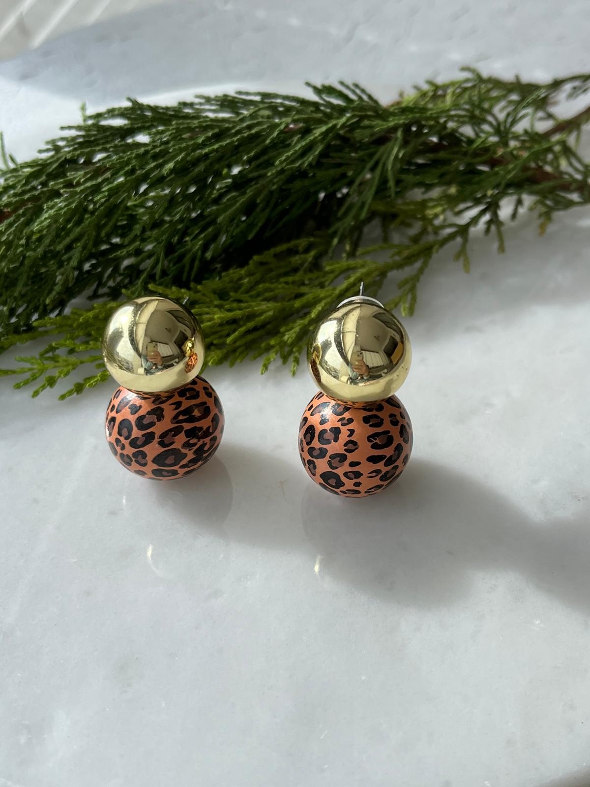 Top Leopar Küpe