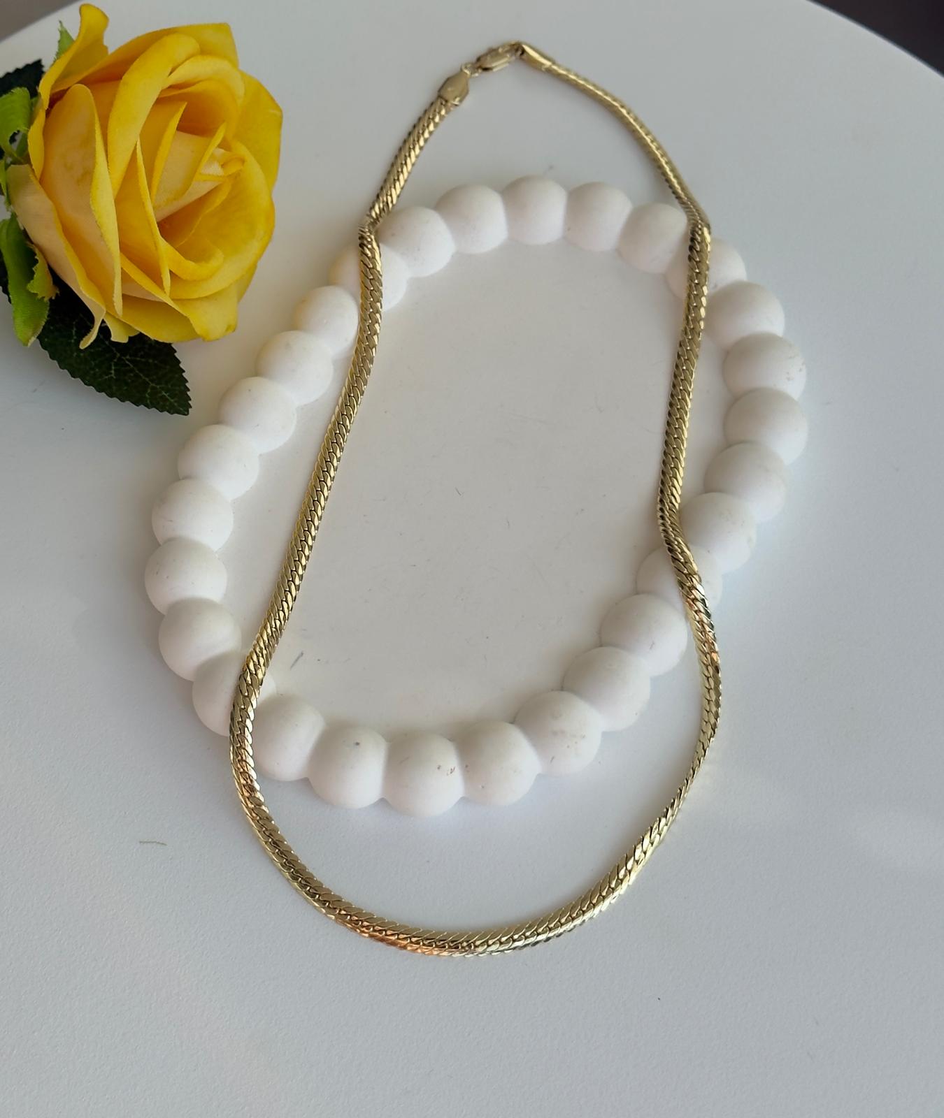 Vip 14k Yılan Sırtı Model Kolye(55cm)