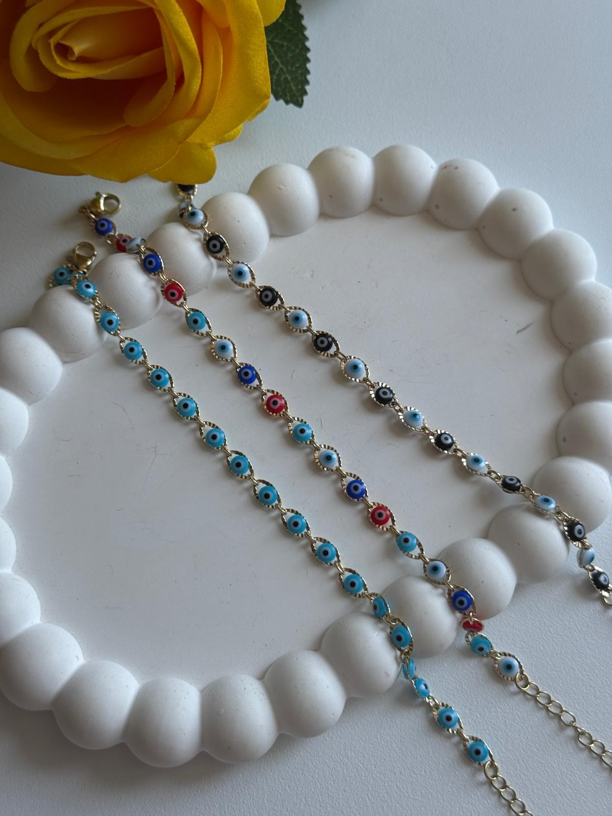 Vip 14K  Otantik Mavi Nazarlı Bileklik