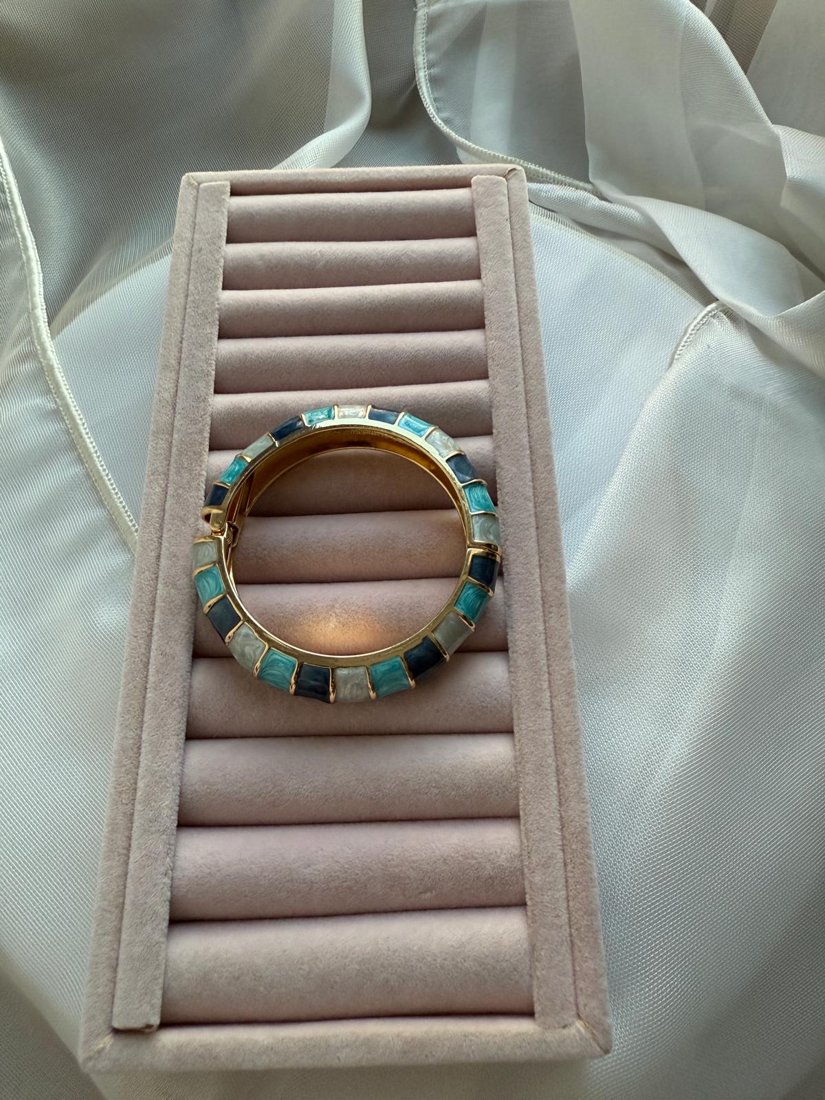 Özel Seri Mineli Kelepçe Bileklik-Gri