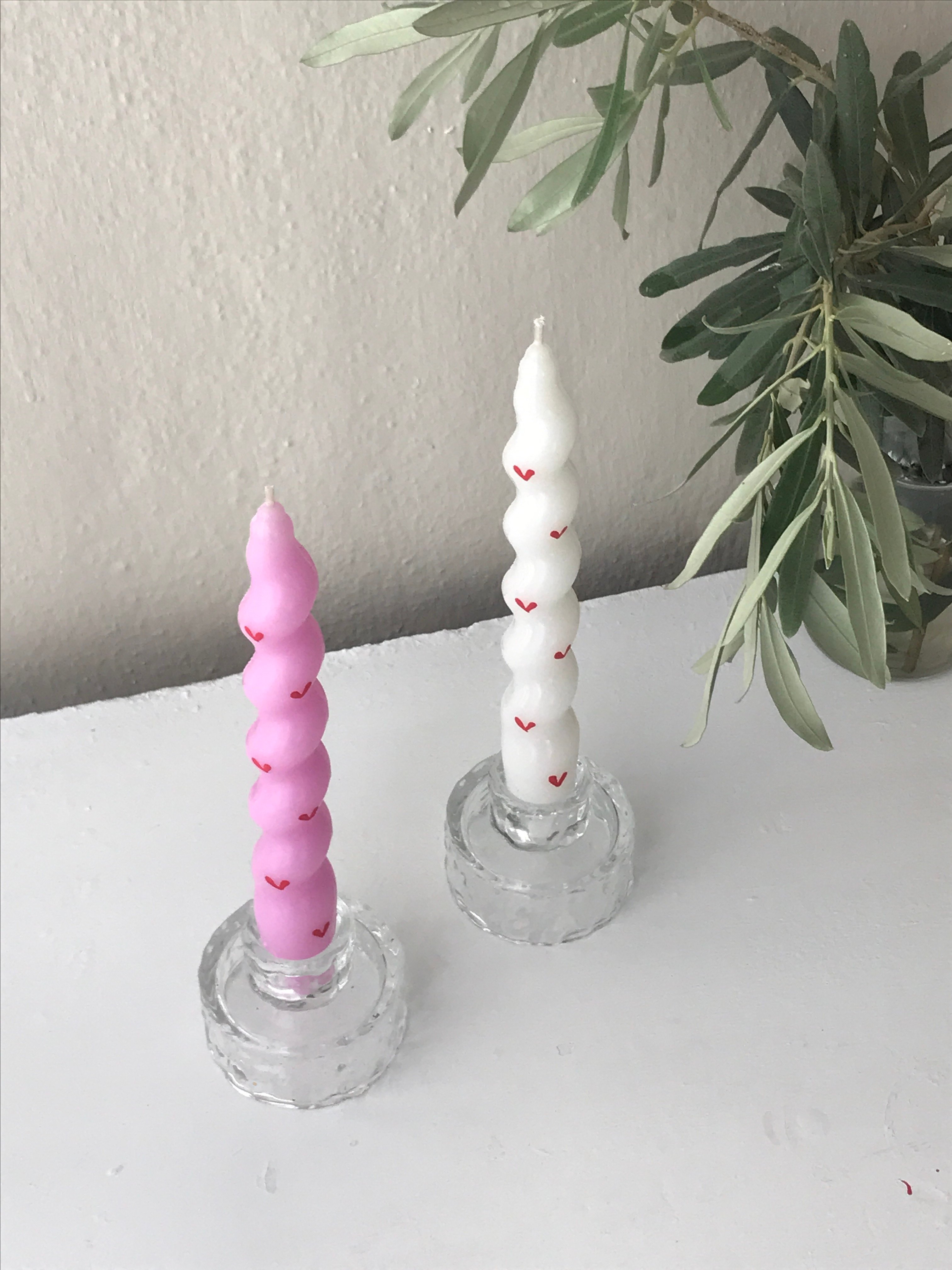 2’li Burgu Şamdan Mum Seti