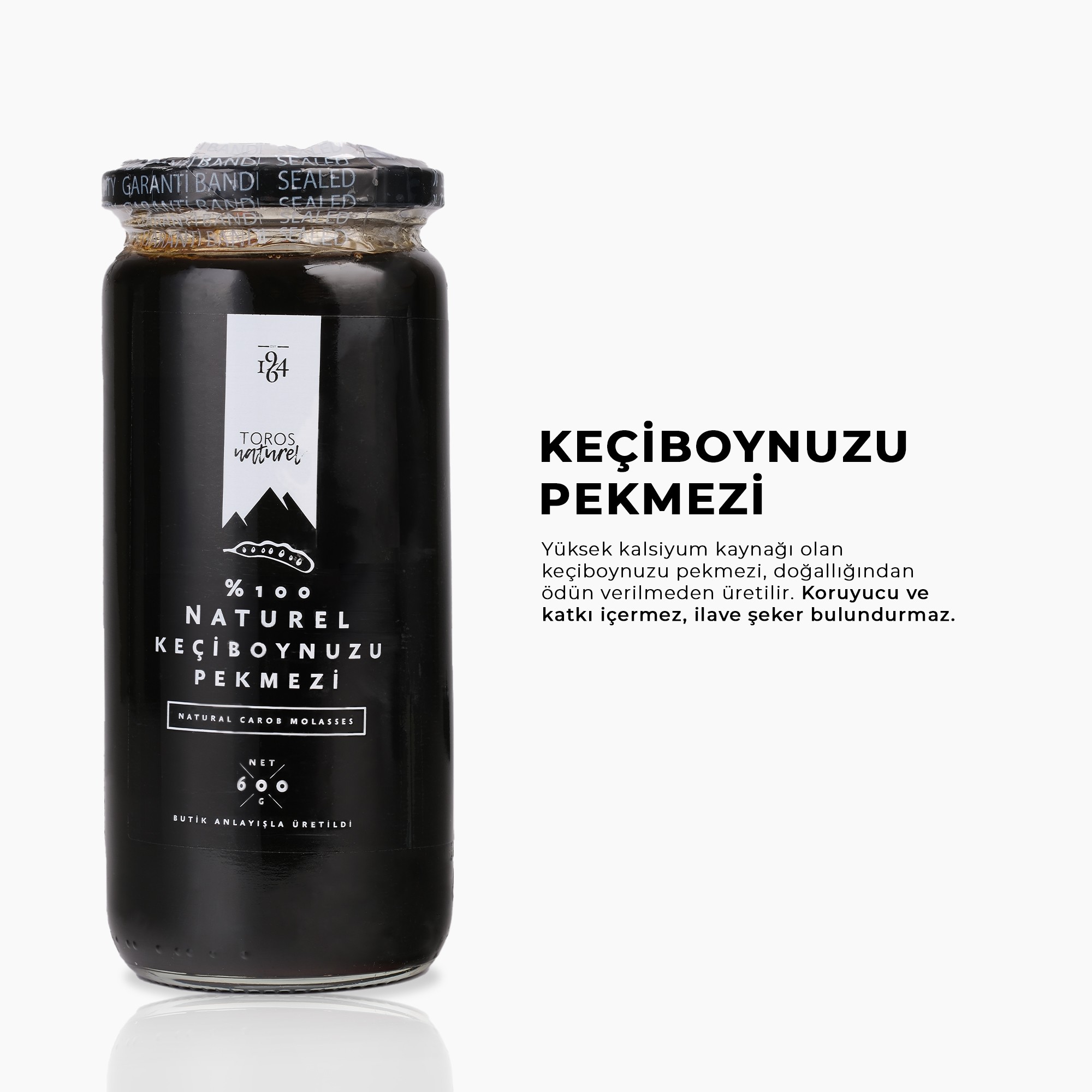 Cam Kavanozda Keçiboynuzu Pekmezi 600gr