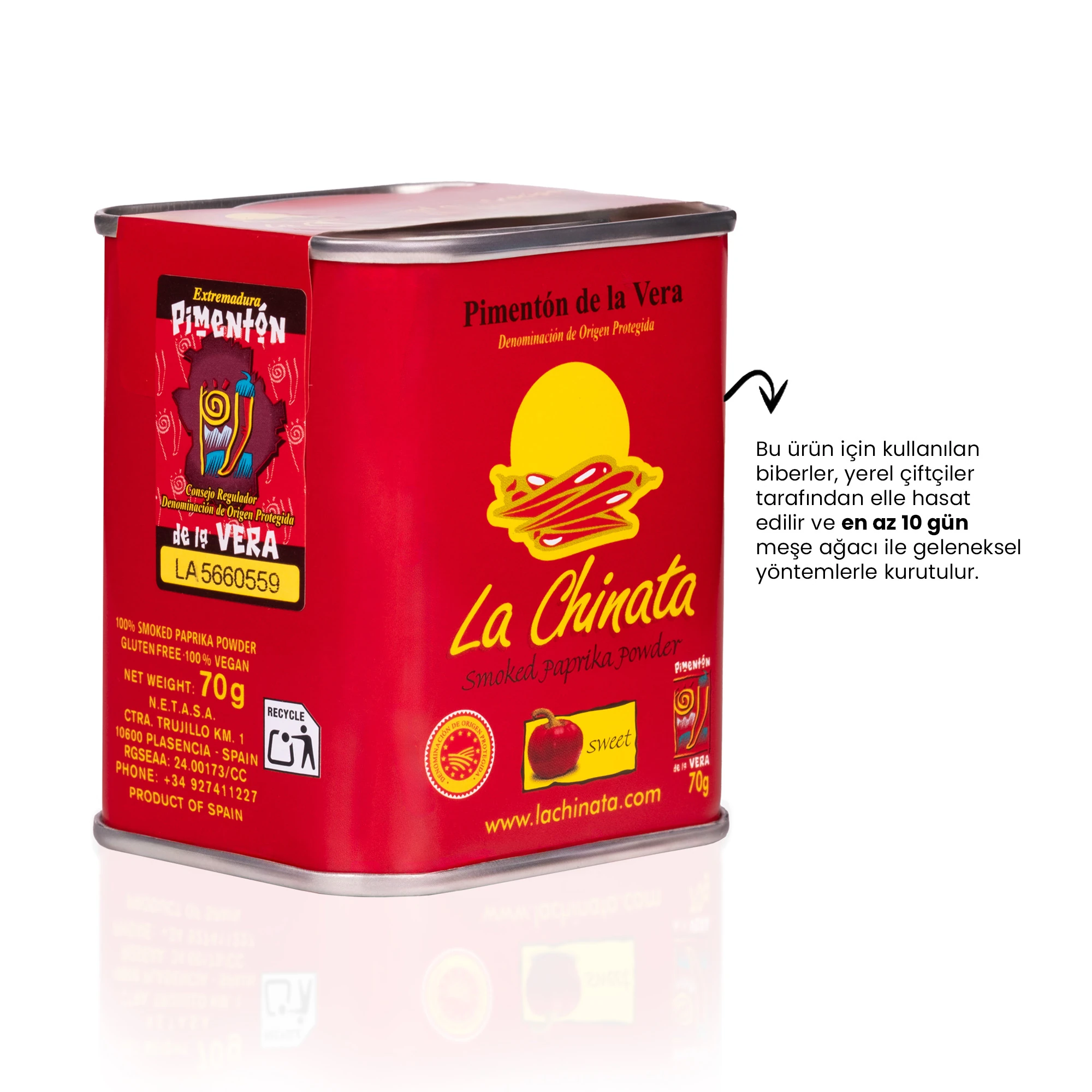 La Chinata Tütsülenmiş Tatlı Biber Tozu 70 gr