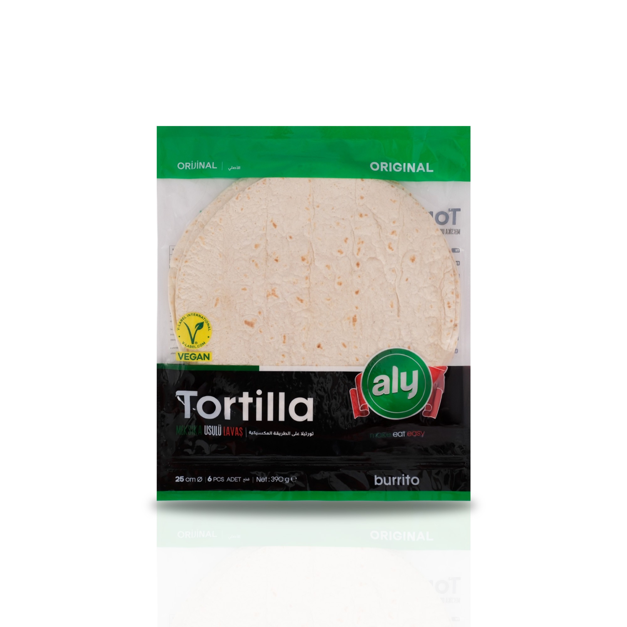 Tortilla 25cm 6'lı