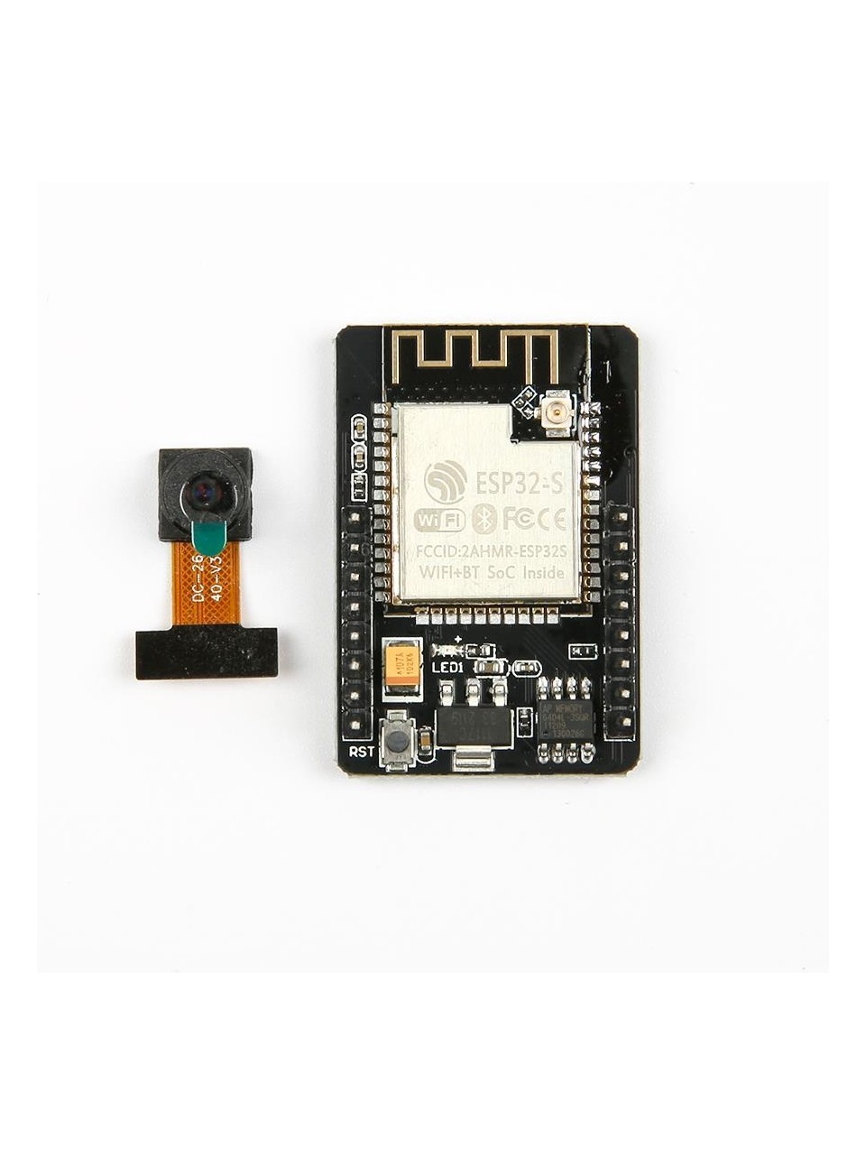 ESP32‐CAM WiFi Bluetooth Geliştirme Kartı + OV2640 Kamera Modülü