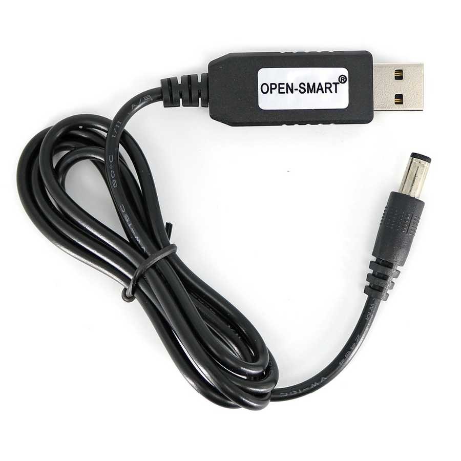 USB-Barrel Jack Voltaj Yükseltici (Giriş 5V, Çıkış 12V)