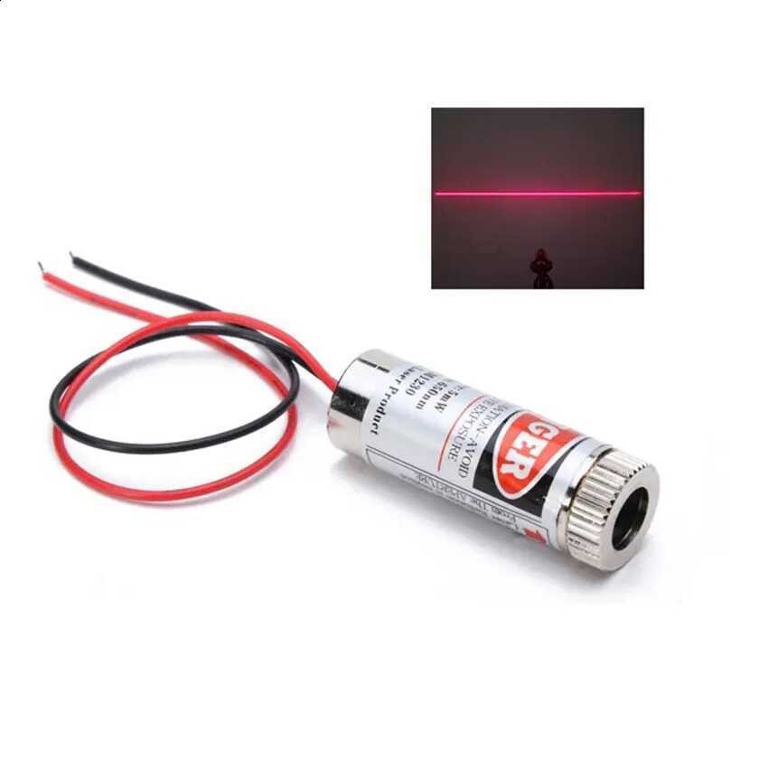 12mm 650nm 5mw Kırmızı Çizgi Kafalı Lazer
