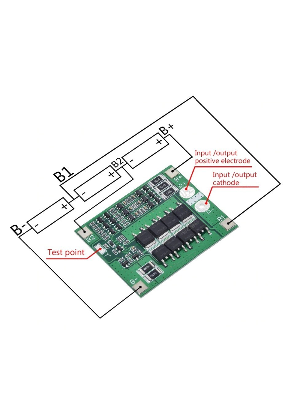 3S 12V 25A BMS 3 Pil 18650 Lityum Pil Şarj Koruma Devresi