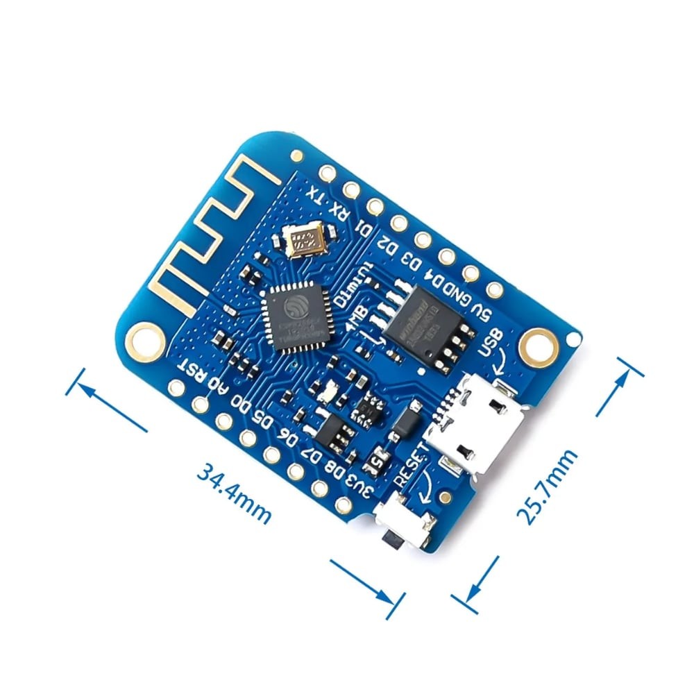 WeMos D1 Mini - ESP8266 12-F Tabanlı Arduino Kartı