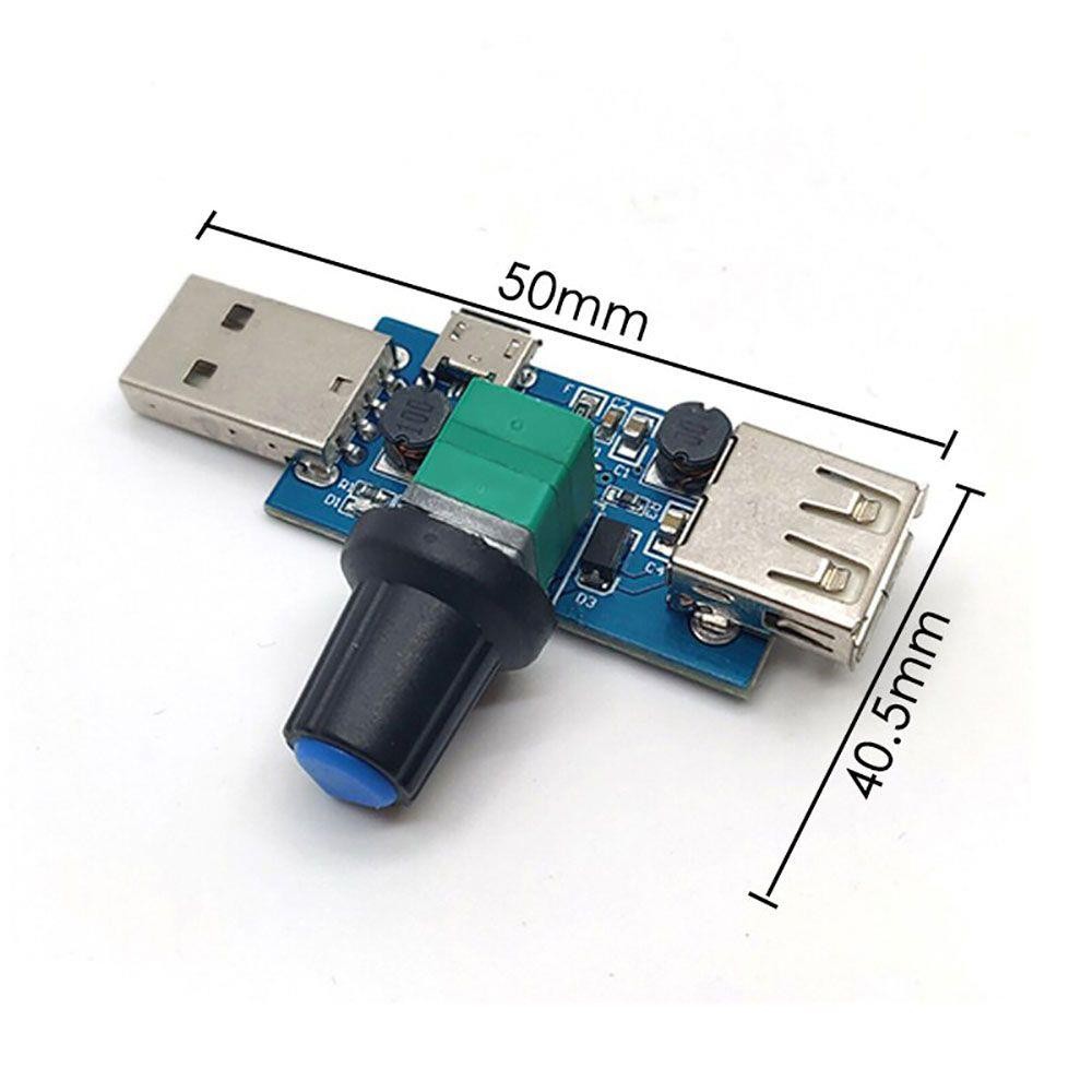 4-12V'dan 2.5-8V'e DC 5W USB Fan Hız Kontrol Sürücüsü Regülatör Modülü