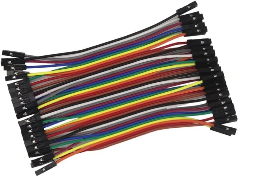 10cm 40'lı jumper kablo dişi-dişi