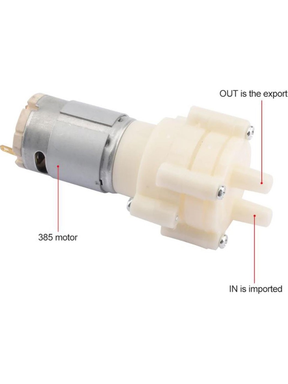DC6-12V mini Akvaryum motoru su pompası R385