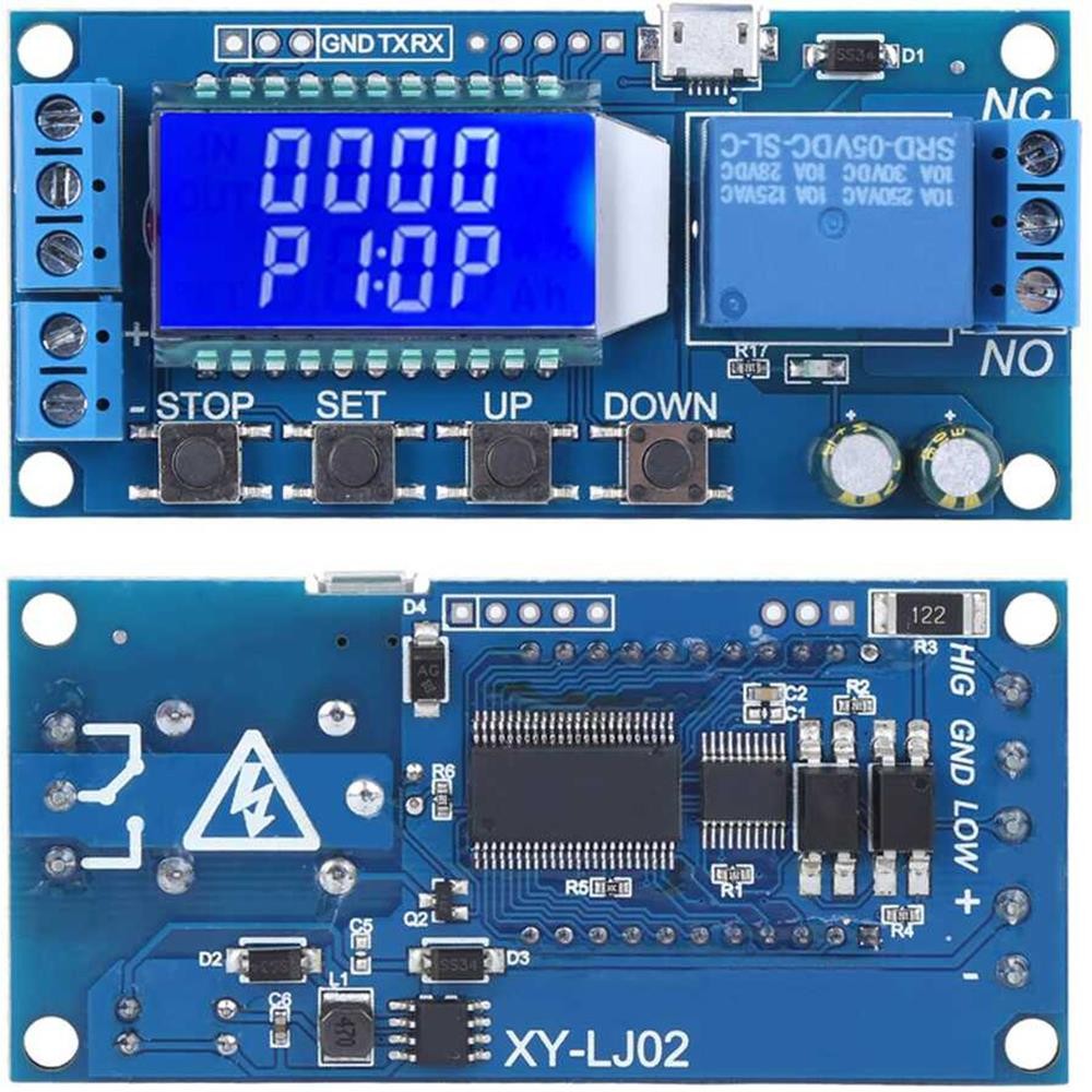 XY-LJ02 Ekranlı Zaman Ayarlı Röle Modülü