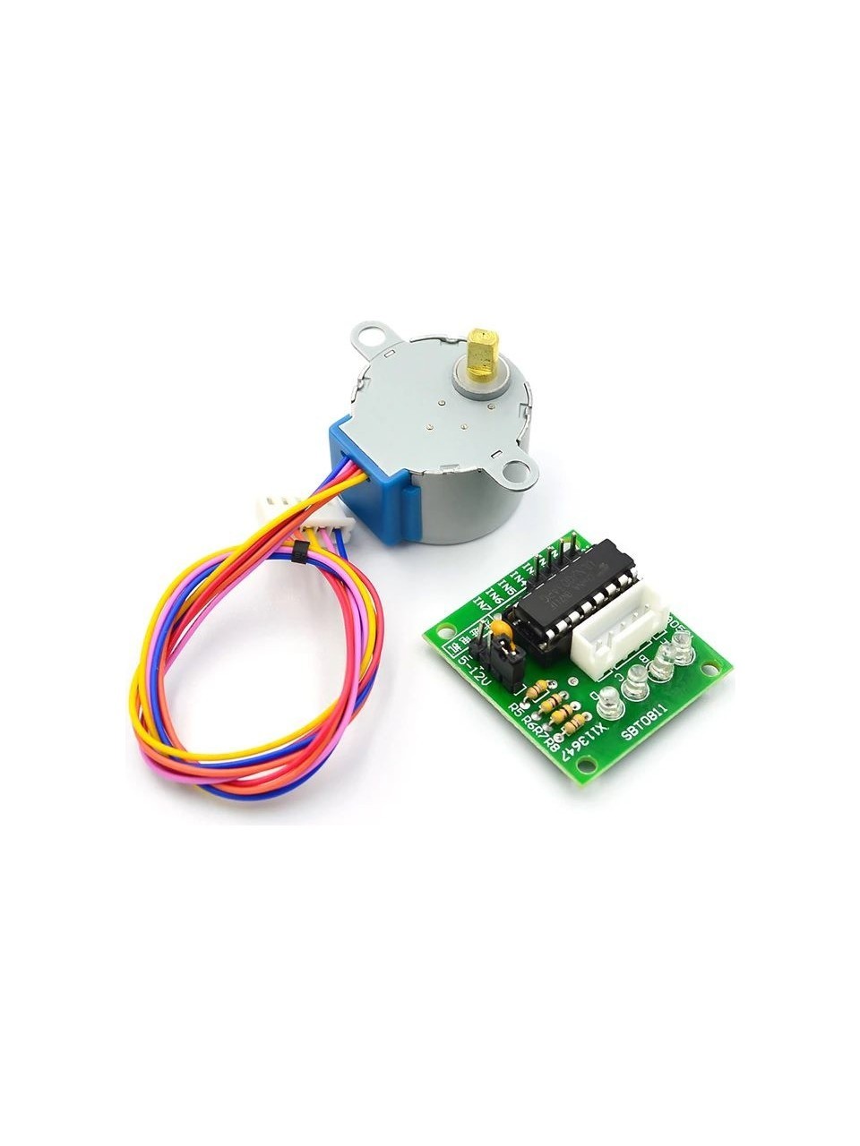 28 BYJ-48 Redüktörlü Step Motor ve ULN2003A Step Motor Sürücü Kartı