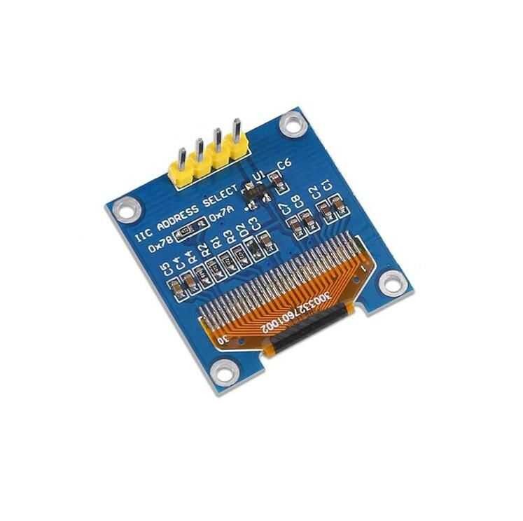128x64 0.96 inch Oled Grafik Lcd Ekran - 4 Pin  mavi-sarı
