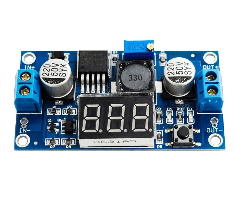 7 Segmentli Ayarlanabilir 3A Voltaj Regülatör Kartı - LM2596-ADJ