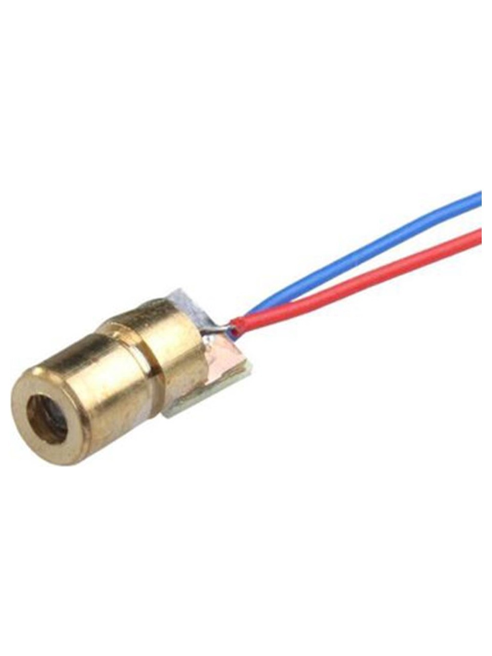 6mm 650nm 5mW Kırmızı Nokta Kafalı Bakır Lazer