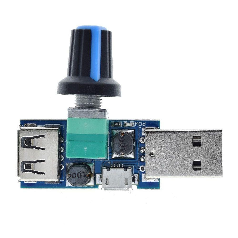 4-12V'dan 2.5-8V'e DC 5W USB Fan Hız Kontrol Sürücüsü Regülatör Modülü