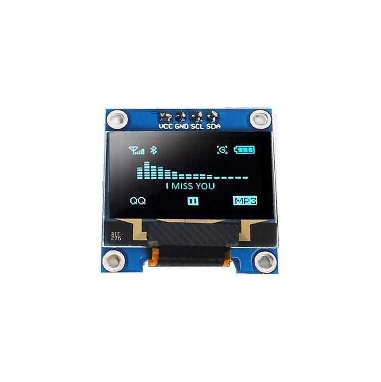 128x64 0.96 inch Oled Grafik Lcd Ekran - 4 Pin  mavi-sarı