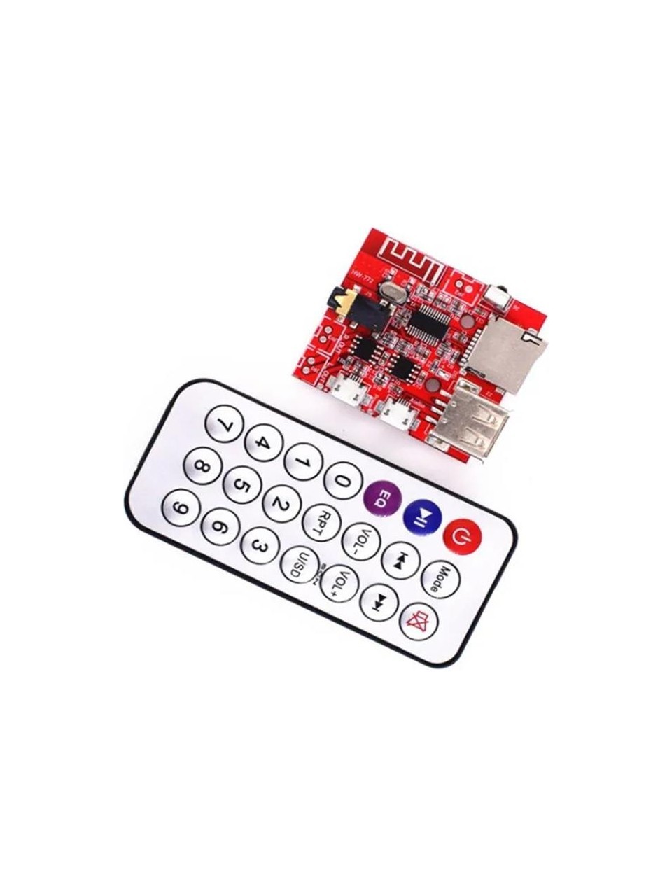 Bluetooth MP3 Modülü (SD Kart Girişi, USB 2.0, Uzaktan Kumanda)