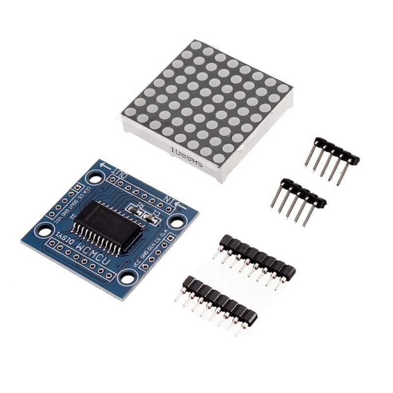8x8 Dot Matrix Kartı - Peşpeşe Takılabilir, MAX7219