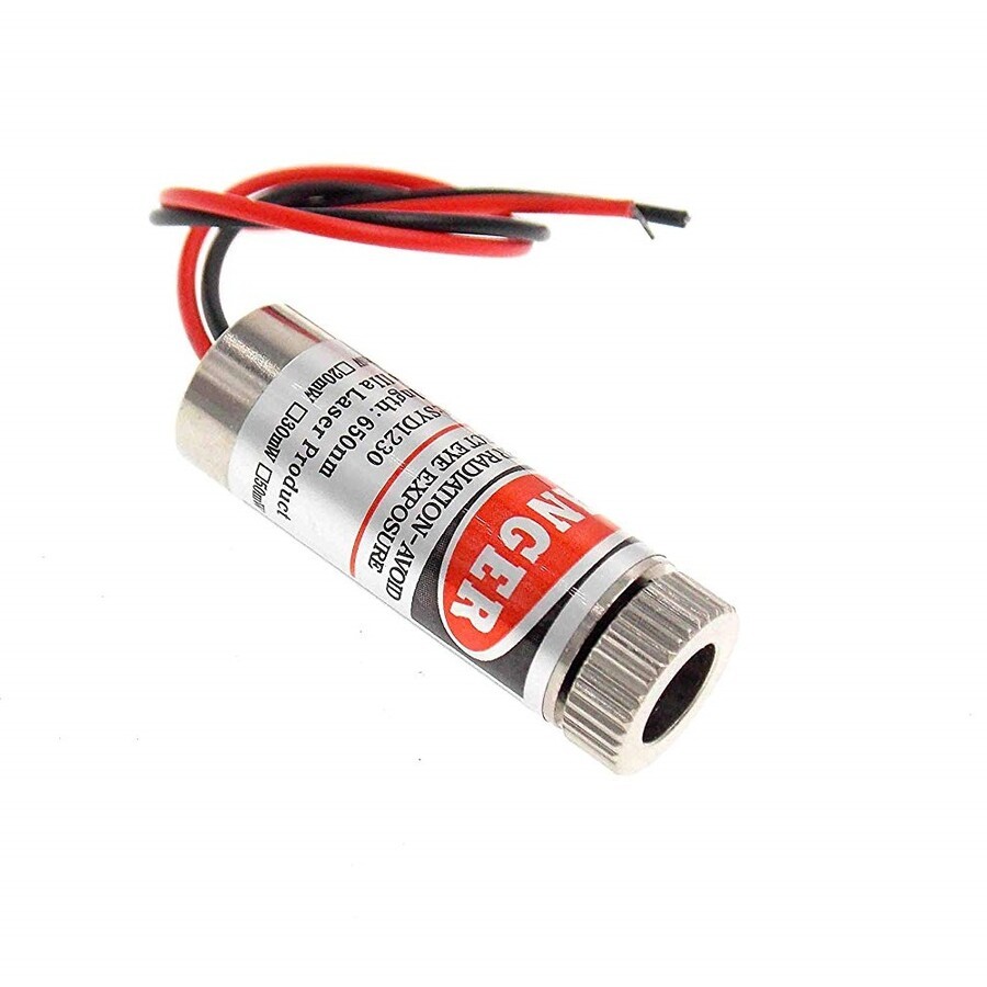 12mm 650nm 5mw Kırmızı Çapraz Kafalı Lazer