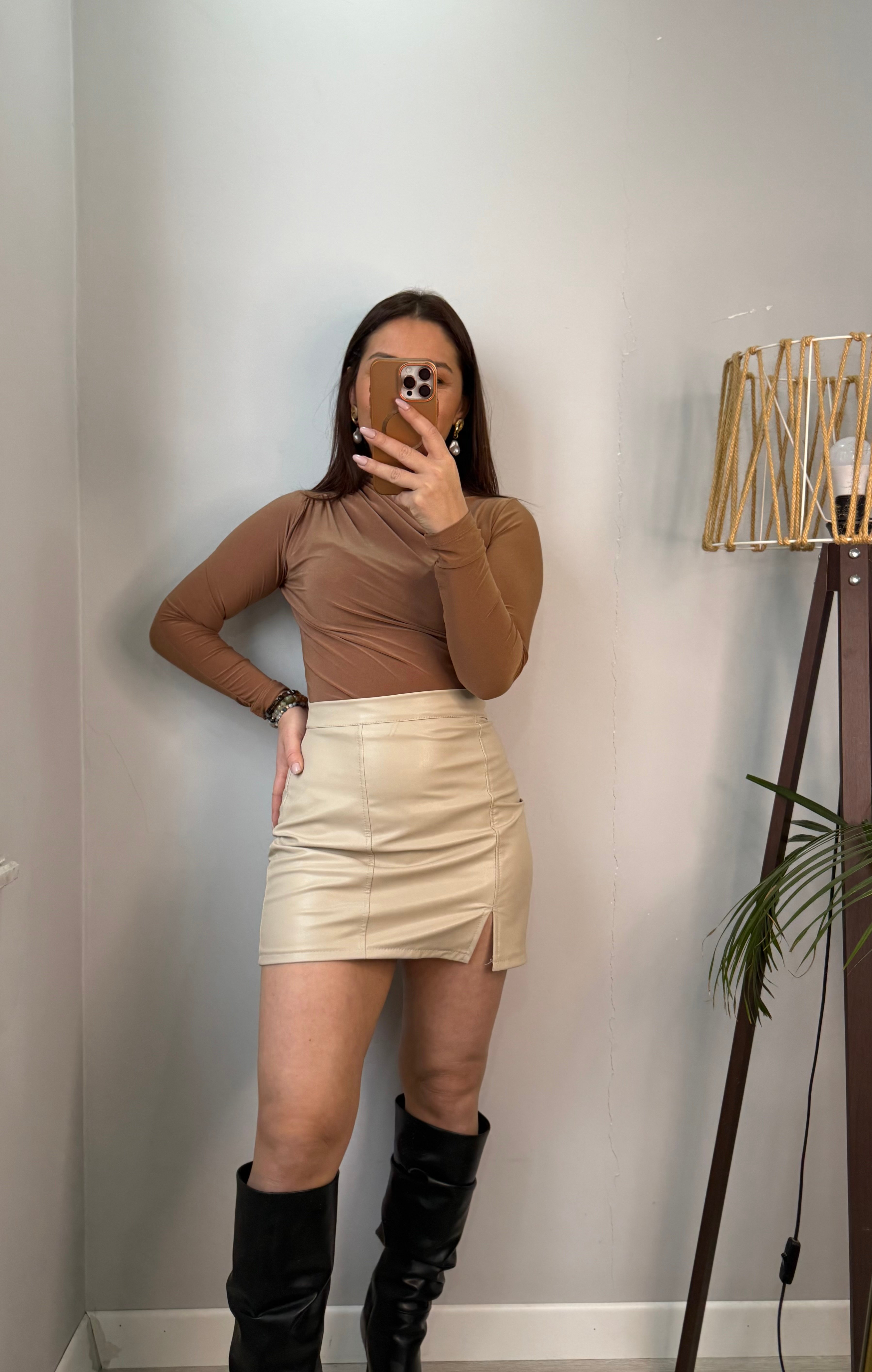 Sandy Kumaş Drapeli Bluz