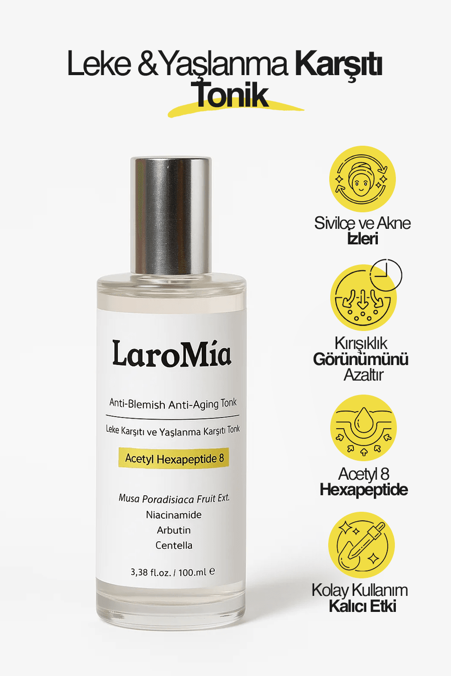 Leke ve Yaşlanma Karşıtı Muzlu Tonik (100 ml) - PeptideComplex