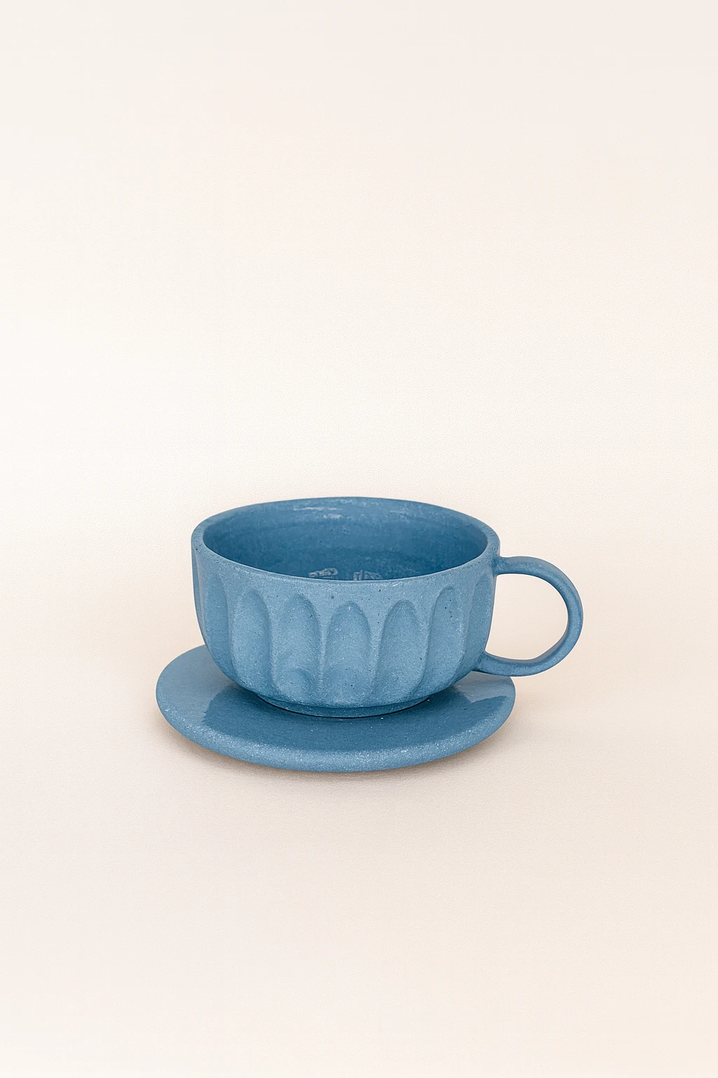 Soft Blue Stoneware Kupa Bardak