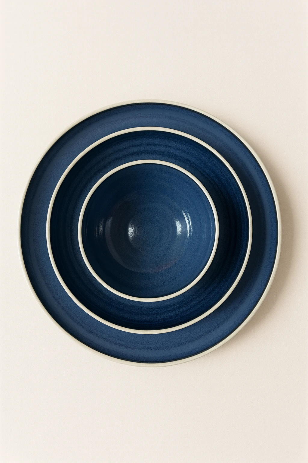 Nordic | Stoneware Tabak Takımı - Mavi