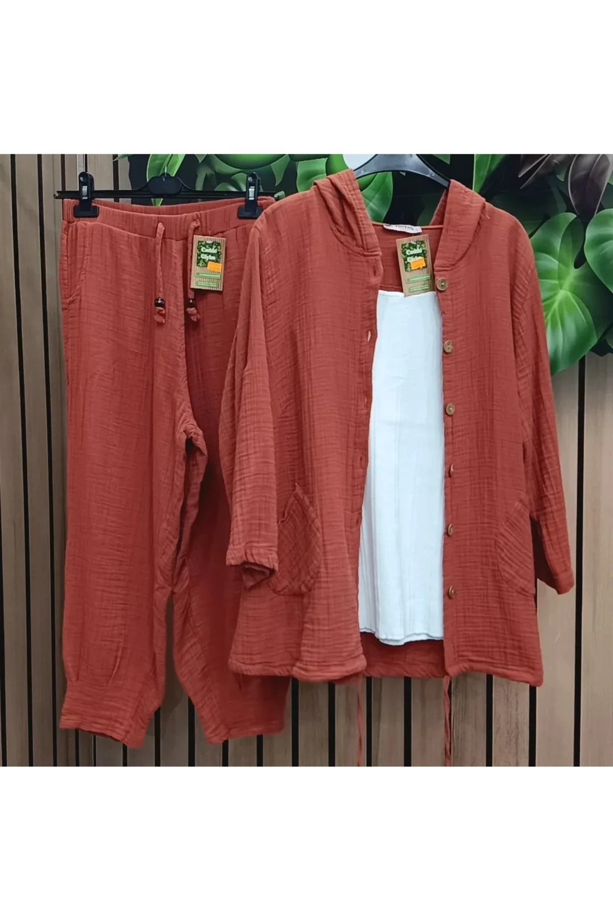 Müslin keten takım