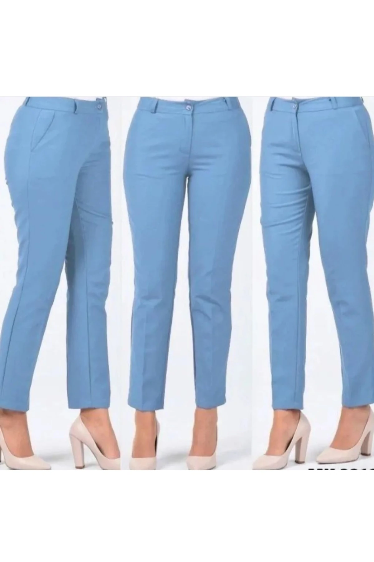 Açık Mavi Kumaş Pantolon