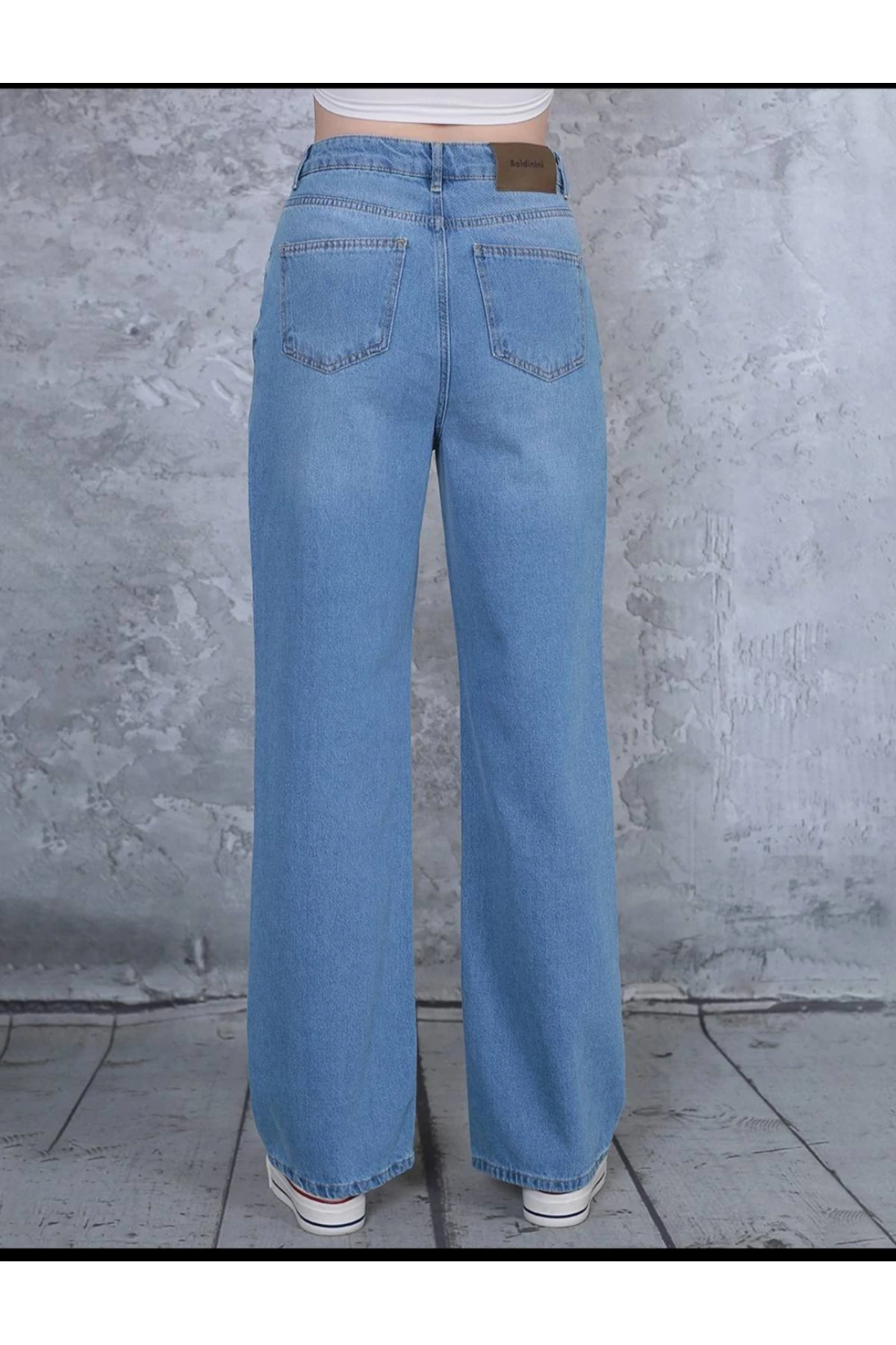 Açık mavi Palazzo jeans