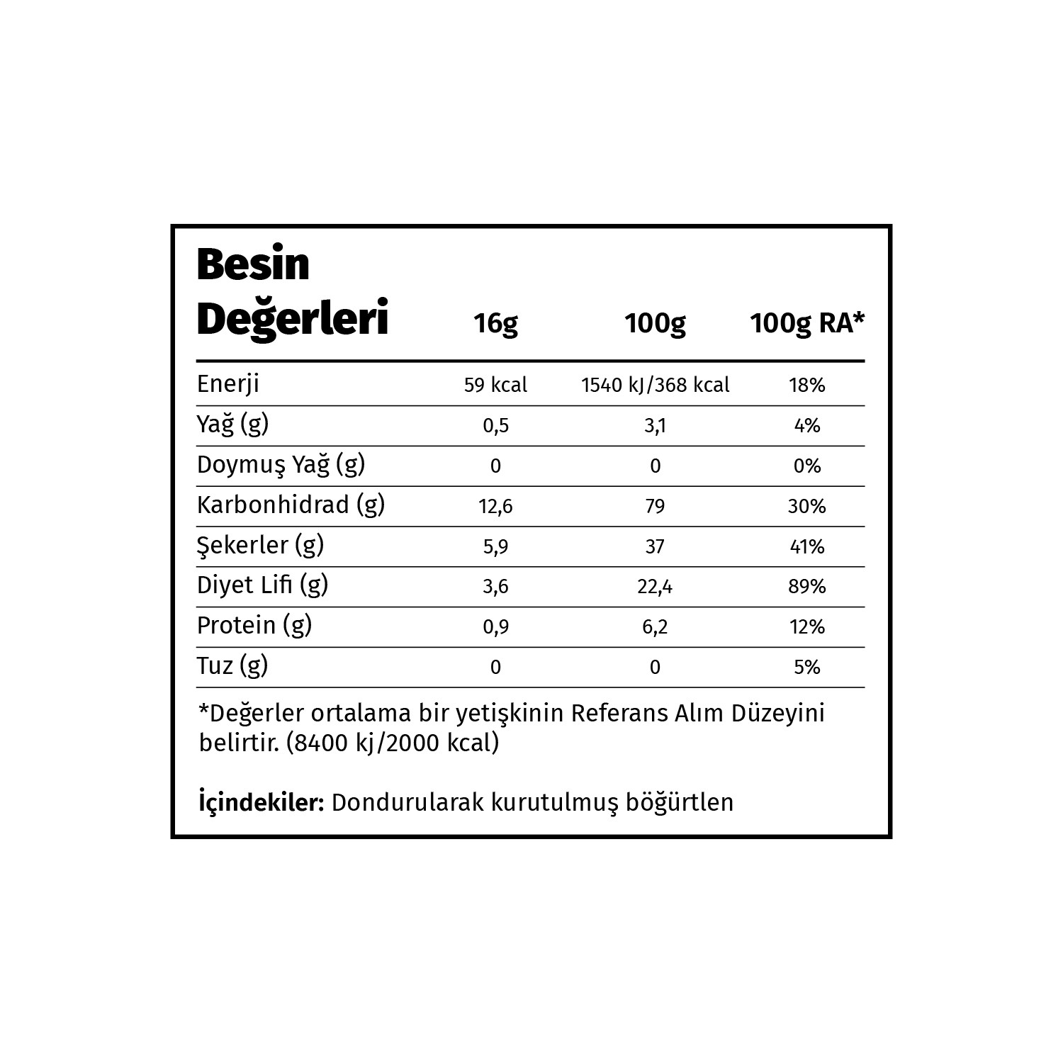 Freeze Dried Böğürtlen