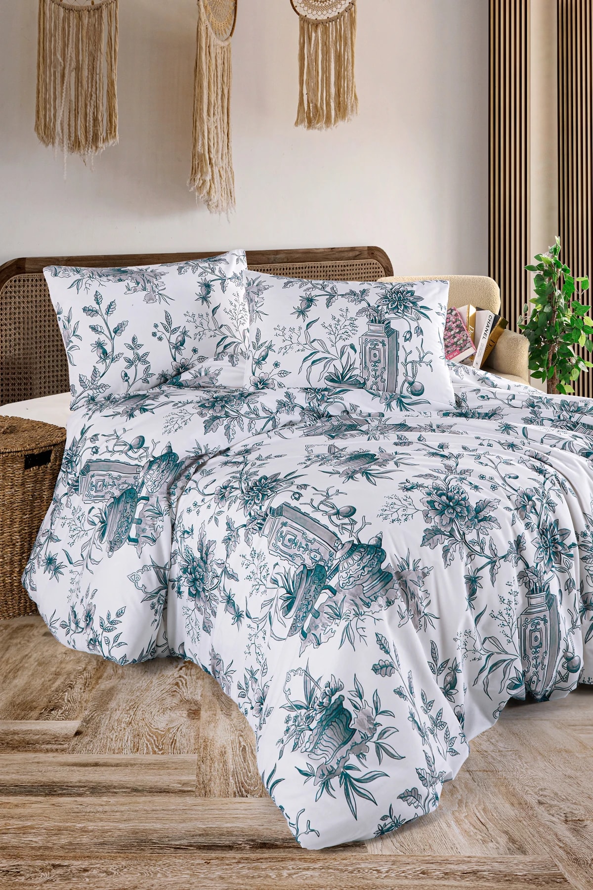 Botanic %100 Pamuk Çift Kişilik Nevresim Seti