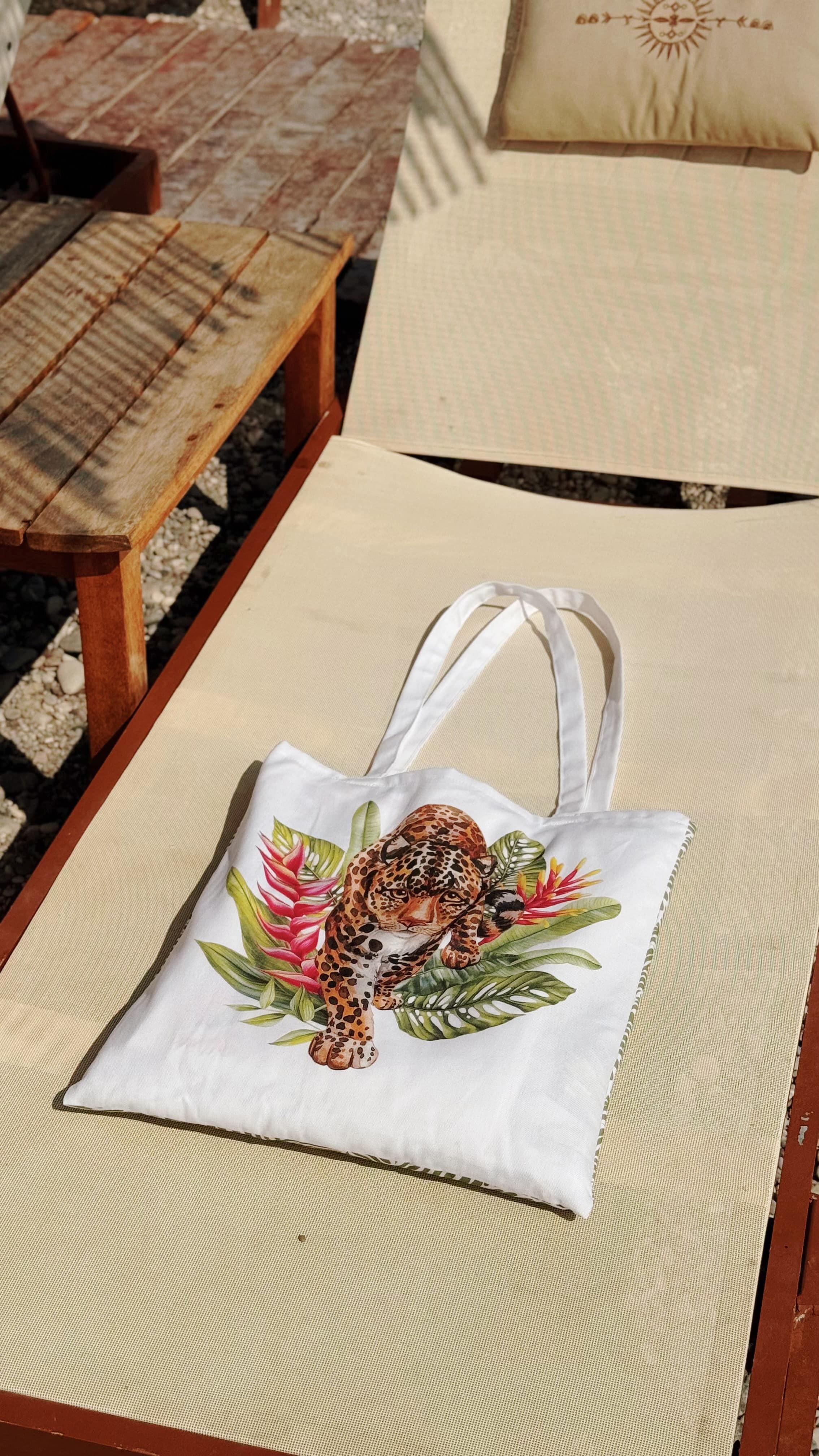 Plaj Havlusu Leopard Desenli (Özel Çantalı) 70x150 cm