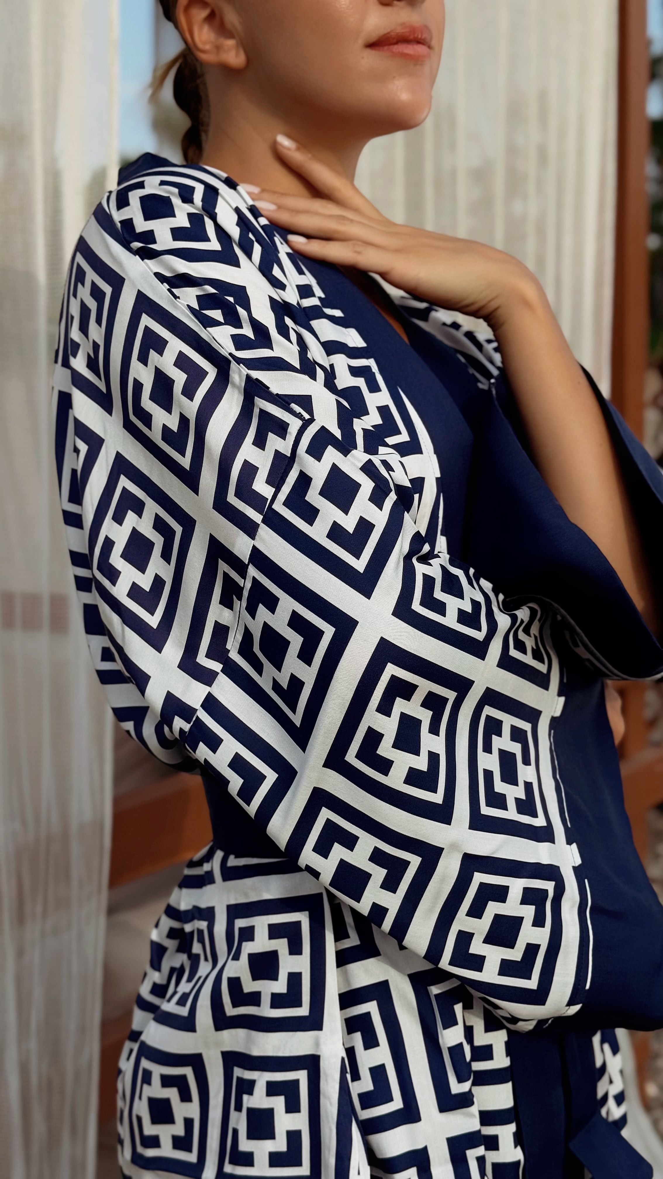 Saten Kimono Takımı (Çanta Hediyeli)