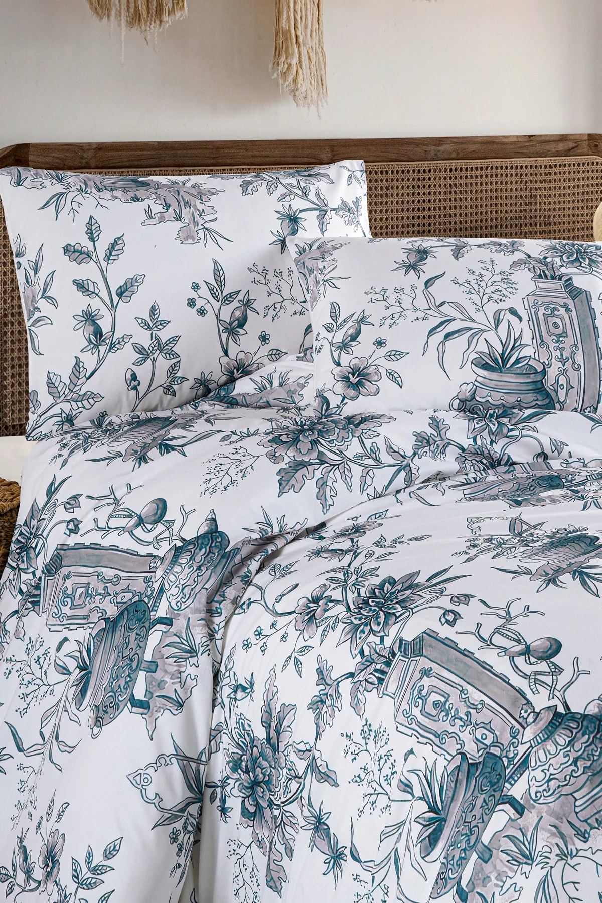 Botanic %100 Pamuk Çift Kişilik Nevresim Seti