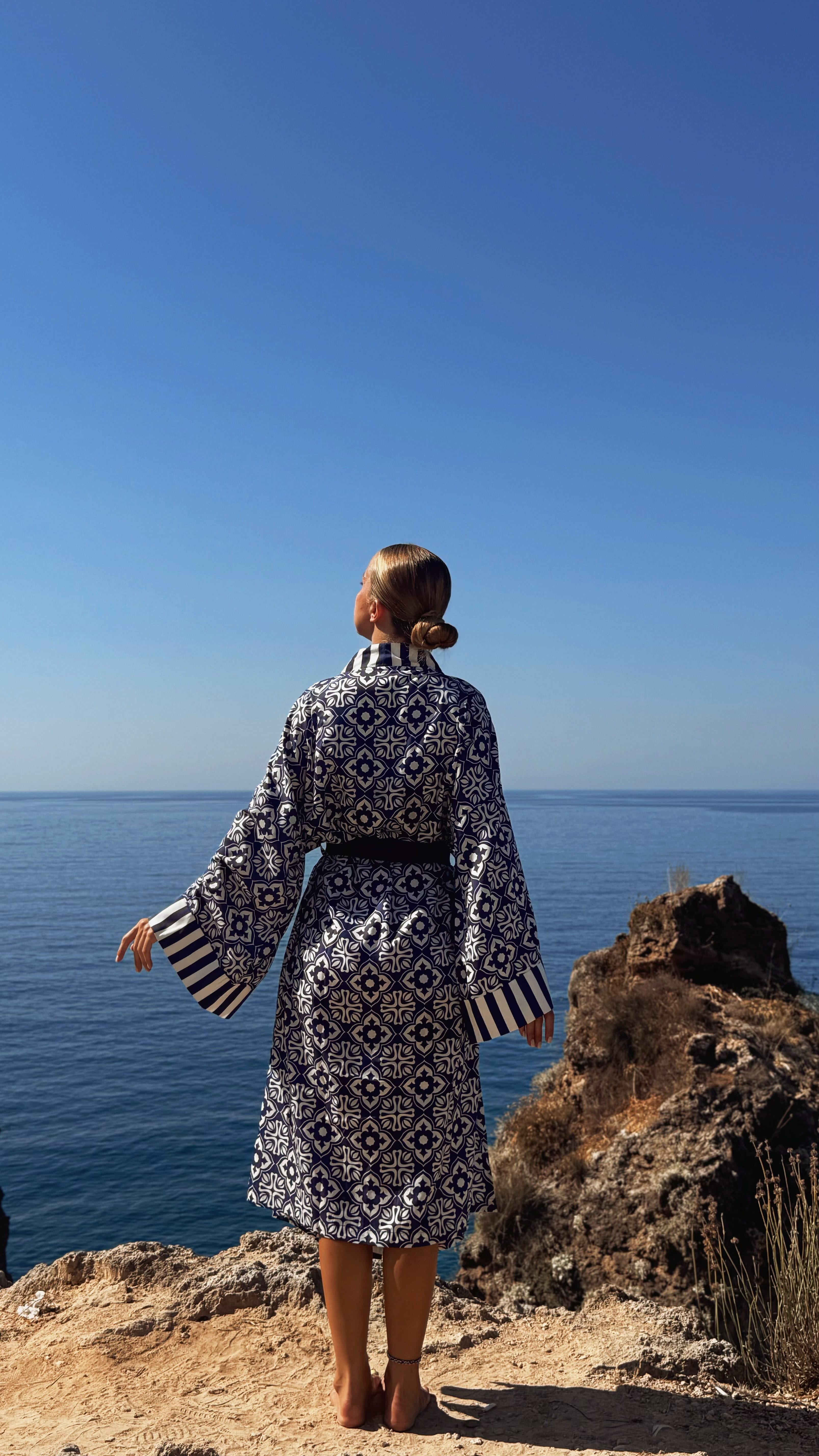 Saten Kimono(Çanta Hediyeli)