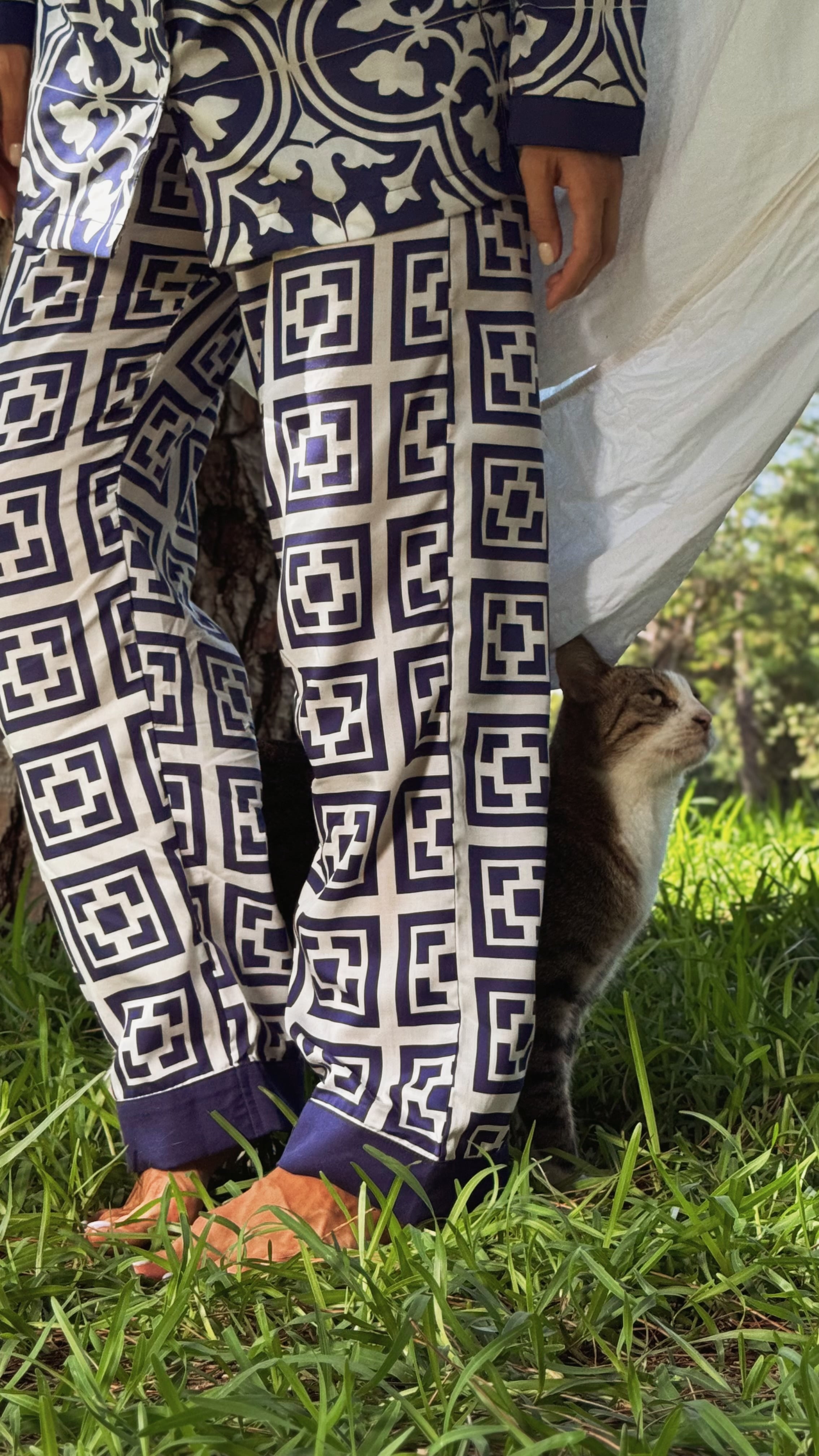 Saten Uzun Kollu Pijama Takımı(Çanta Hediyeli)