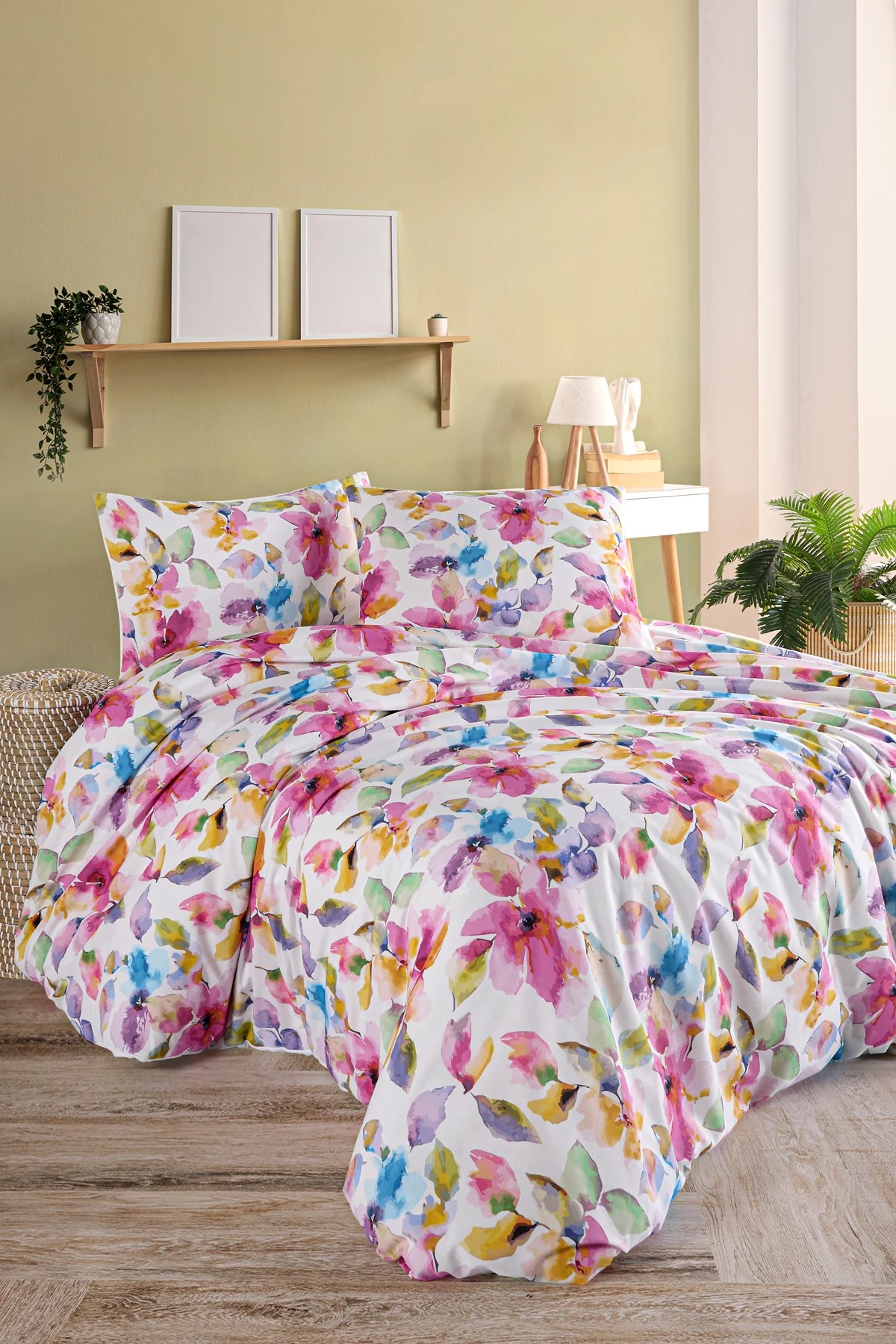 Flowers %100 Pamuk Nevresim Takımı