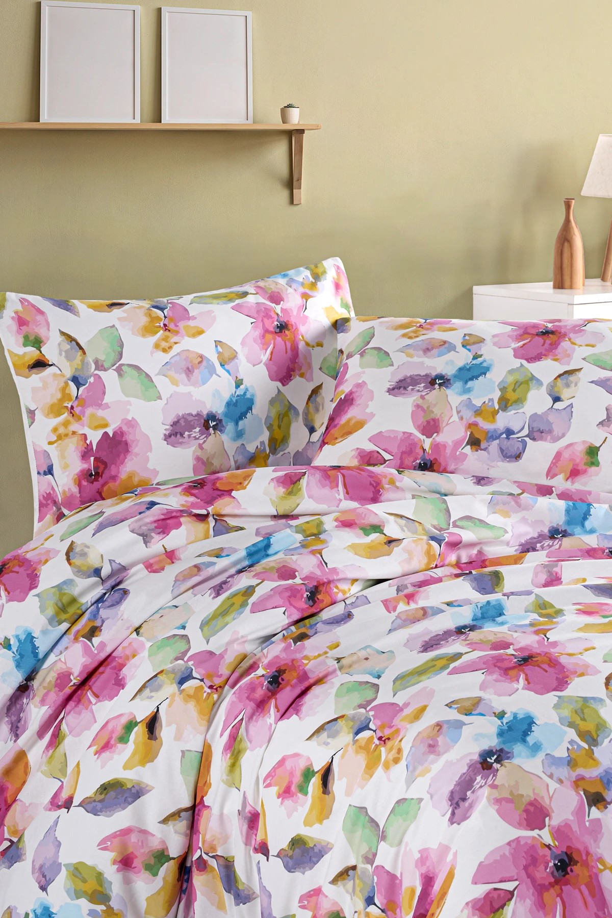 Flowers %100 Pamuk Nevresim Takımı