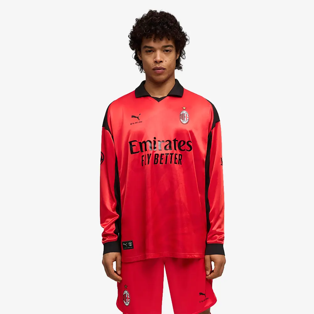 AC Milan x Slam Jam Limited Edition Uzun Kollu Forma 'Kırmızı'