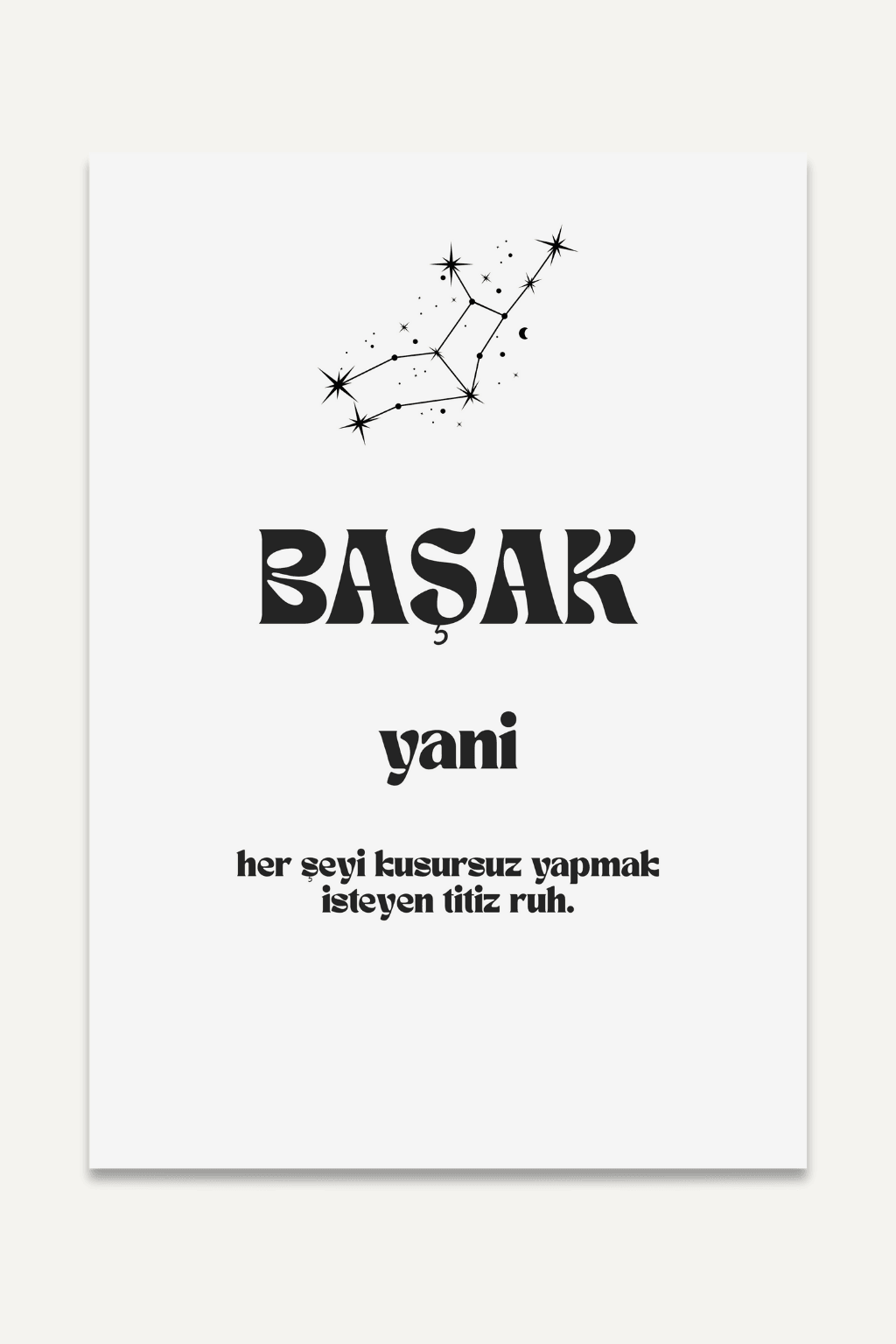 Başak yani...