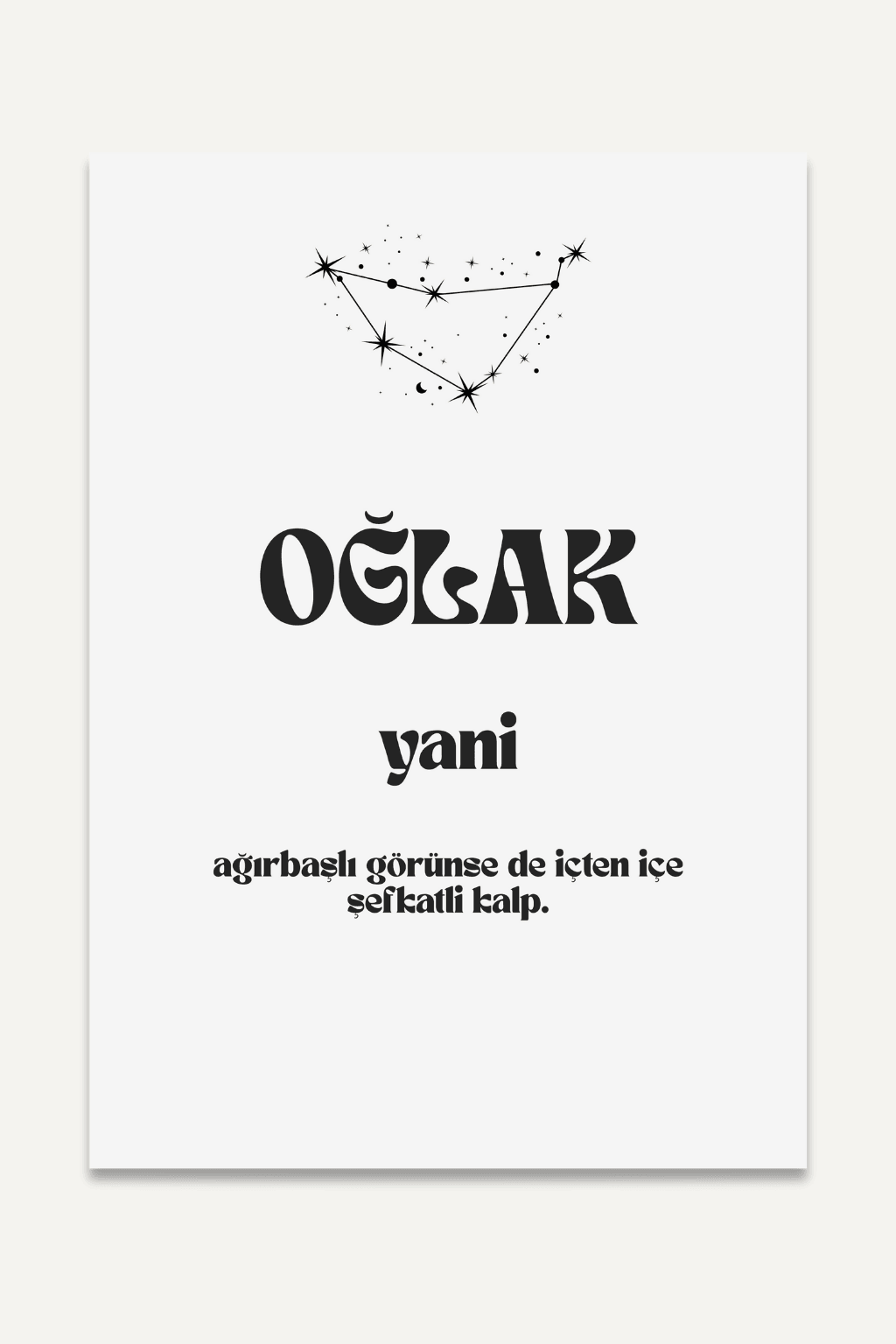 Oğlak yani...