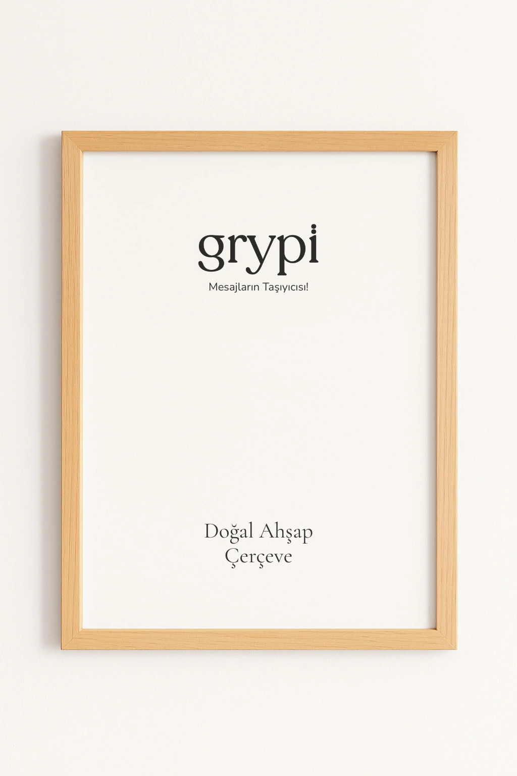 Doğal Ahşap Çerçeve - 15x21