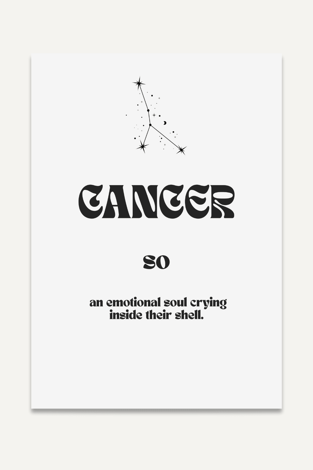Cancer so...