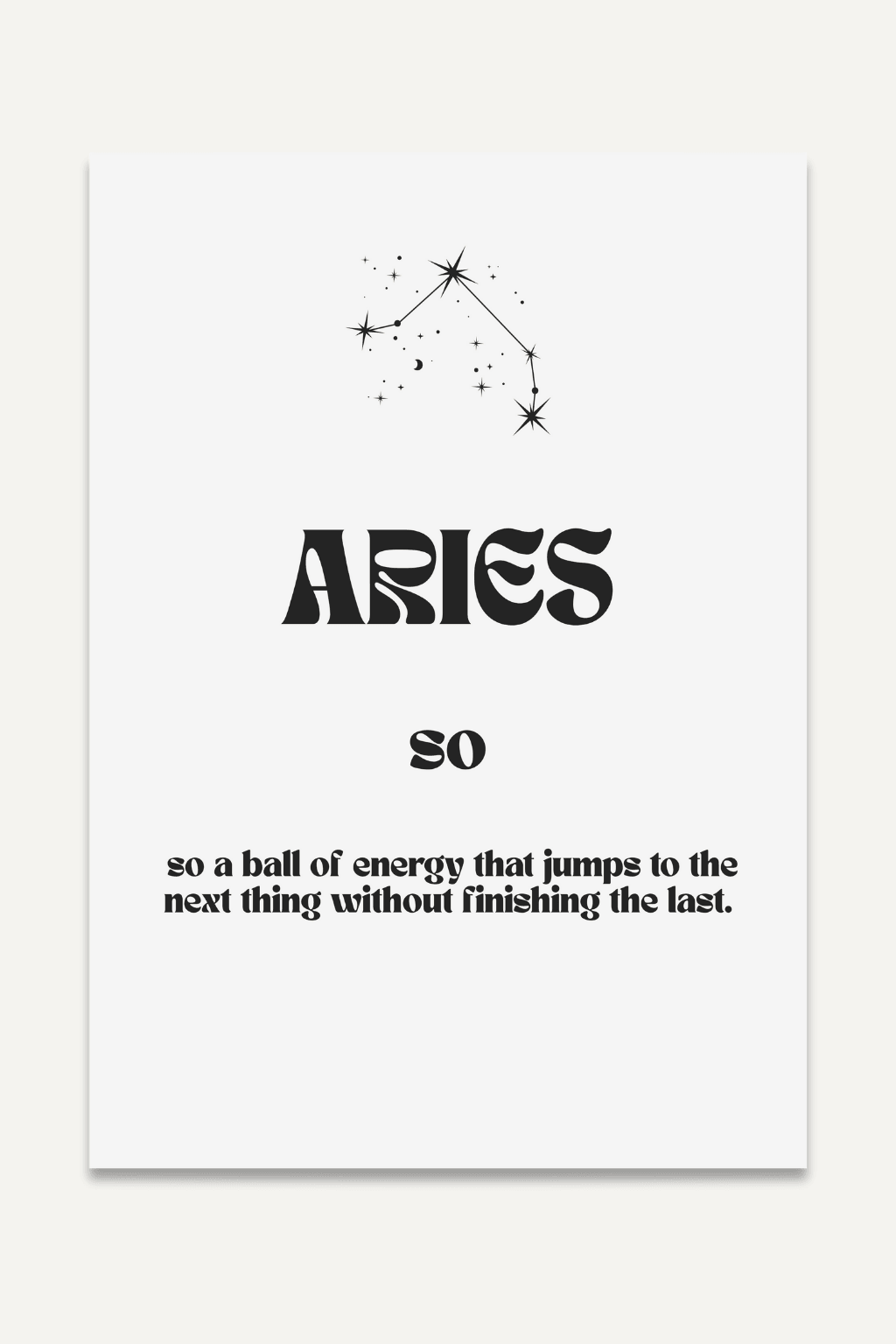 Aries so...