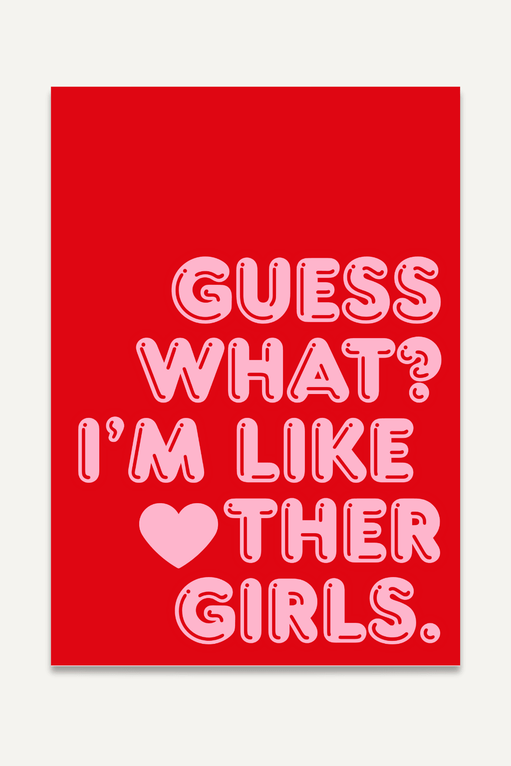 "Guess what? I'm like other girls" 3'lü Set - Dark